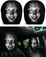 Universal Ghost Face Headrest Covers